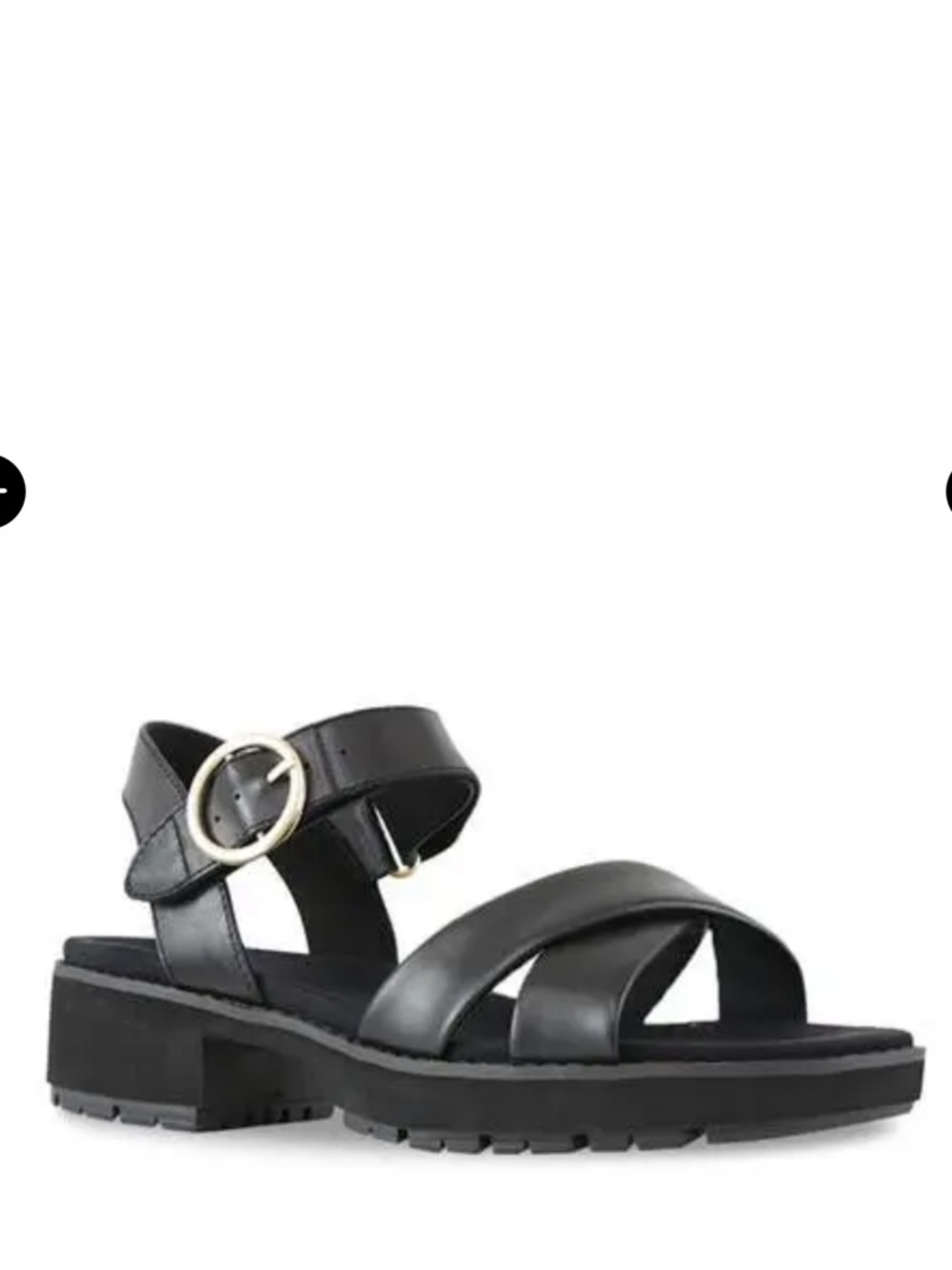 Munro knox lightweight leather comfort black sandals new sz 8 m - Picture 3 of 8